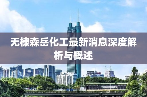 無棣森岳化工最新消息深度解析與概述