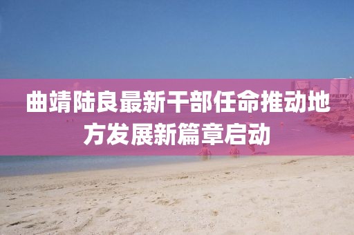 曲靖陸良最新干部任命推動地方發(fā)展新篇章啟動