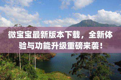 微寶寶最新版本下載，全新體驗與功能升級重磅來襲！