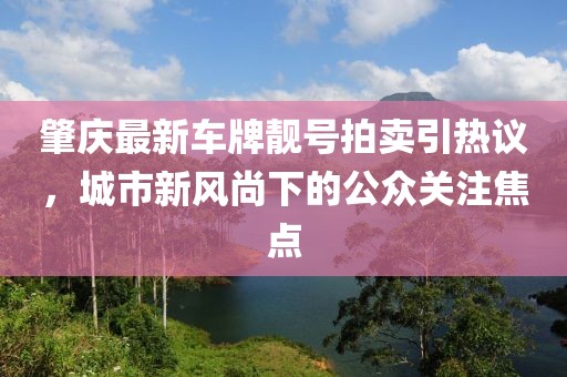 肇慶最新車牌靚號拍賣引熱議，城市新風尚下的公眾關(guān)注焦點